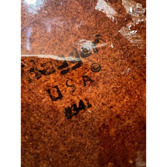 Haeger Thanksgiving Turkey Dark Brown Planter Vase Ceramic Autumn Centerpiece - Picture 9 of 9